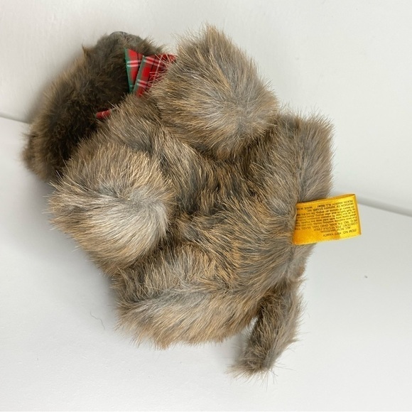 NWT 1992 Vintage 24K Special Effects Polar Puff dog terrier stuffed animal plaid - Picture 12 of 13
